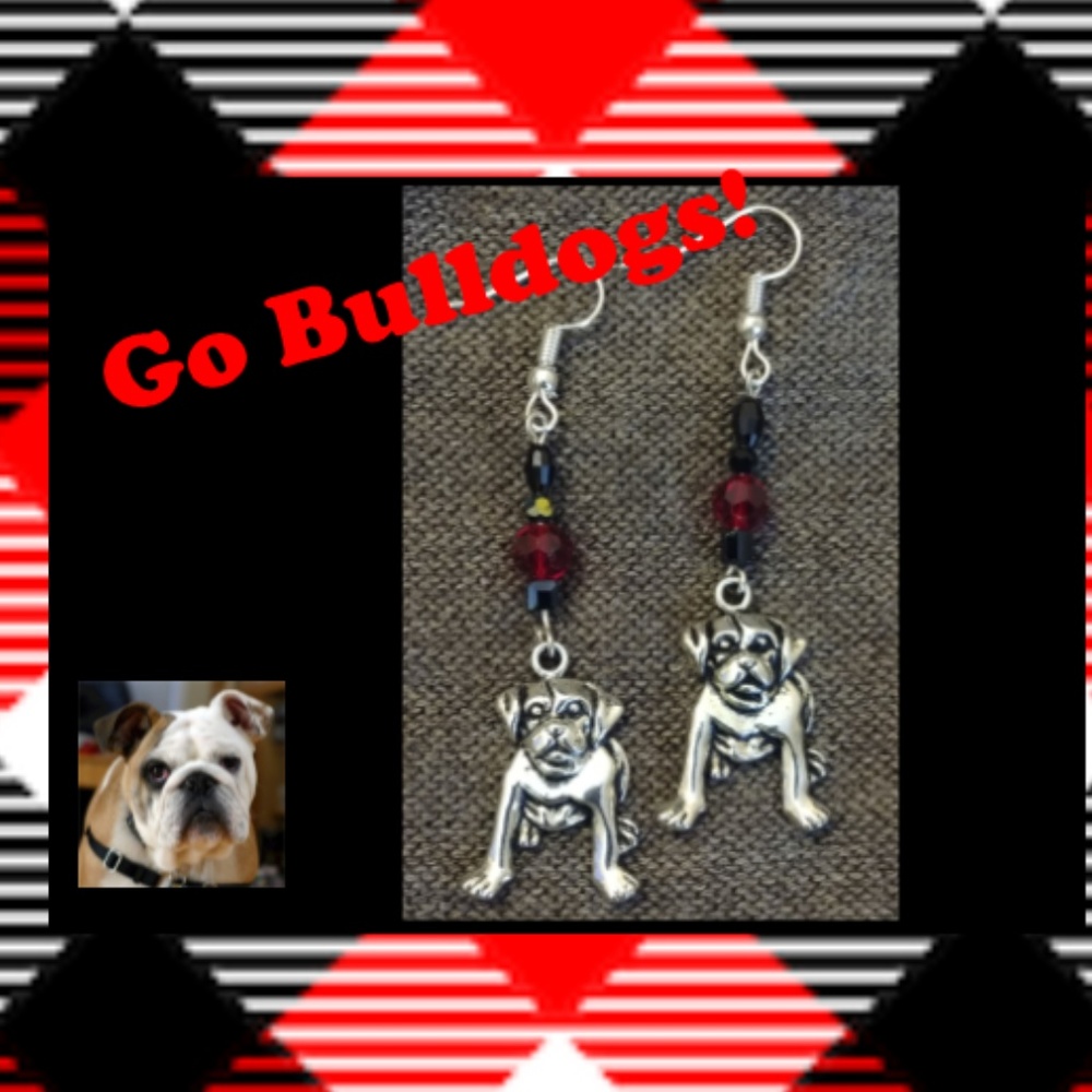 Bulldog Earrings